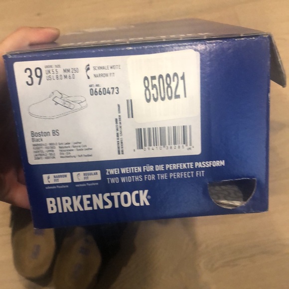 Birkenstock Boston BS Black Narrow Fit - Picture 4 of 4